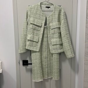 Maje green tweed set